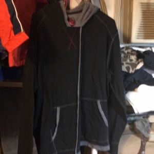 EQ black hoodie two XL